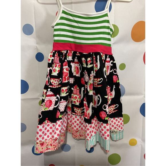 K Pea Girls Sundress Size 10 Multi Color 🌿🍓 - Picture 14 of 16
